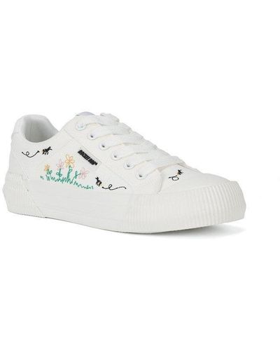 Rocket Dog 'cheery Embroidery 12a' Lace Shoes - White