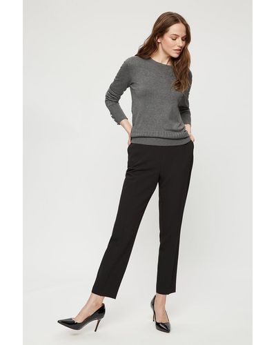 Dorothy Perkins Black High Waisted Tailored Trousers