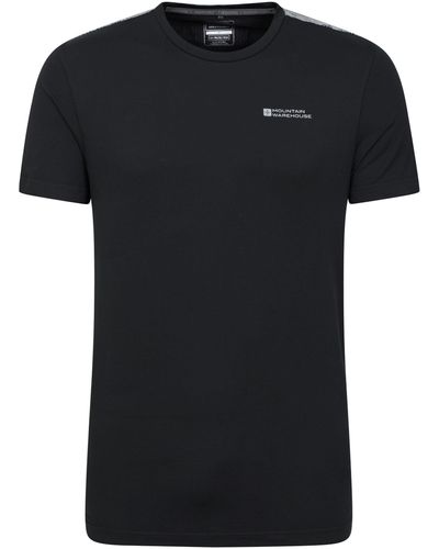 Mountain Warehouse Iso-viz T-shirt Reflective Print Short Sleeve Soft Tee - Black