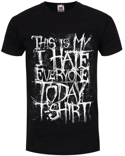 Grindstore This Is My I Hate Everyone Today T-shirt - Black