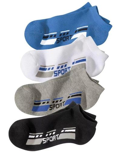 Atlas For Men Ankle Socks (pack Of 4) - Blue