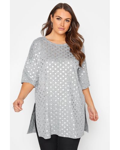 Yours Oversized Top - Grey