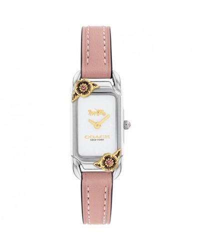 COACH Cadie Stainless Steel Fashion Analogue Quartz Watch - 14504037 - White