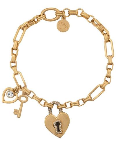 Bibi Bijoux Gold 'key To My Heart' Bracelet - Metallic