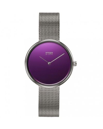 Storm Stainless Steel Fashion Analogue Quartz Watch - 47480/p - Purple