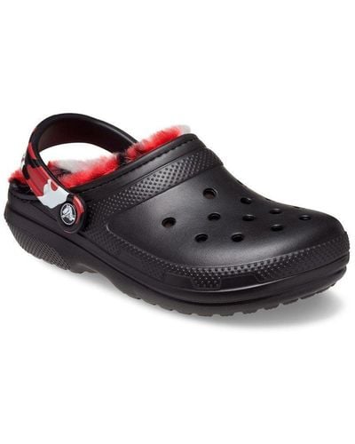 Crocs™ 'classic' Lined Slip-on Shoes - Black