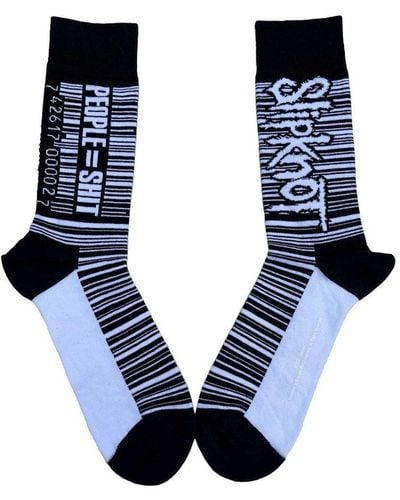 Slipknot Barcode Socks - Blue