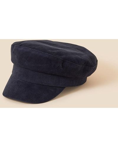 Accessorize Twill Baker Boy Hat - Blue