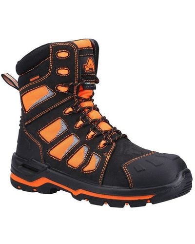 Amblers Safety 'beacon' Safety Boots - Orange