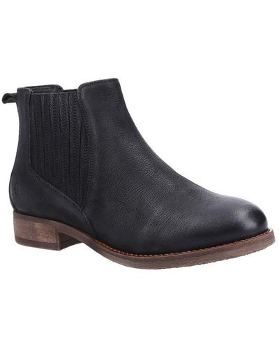 Hush Puppies 'edith' Leather Boot - Black