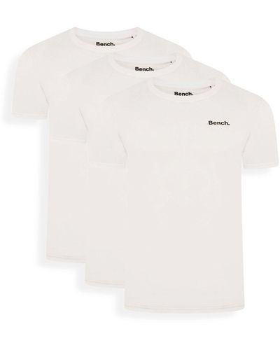 Bench 3 Pack Cotton 'thiago' T-shirts - White