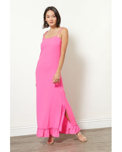 Line & Dot Adelyn Midi Dress - Pink