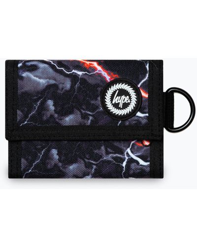 Hype Black Smokey Storm Outline Crest Wallet