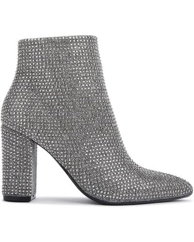 Carvela Kurt Geiger 'shone Ankle Boot' Fabric Boots - Grey