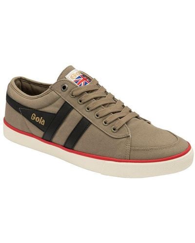 Gola 'comet' Canvas Lace-up Trainers - Brown