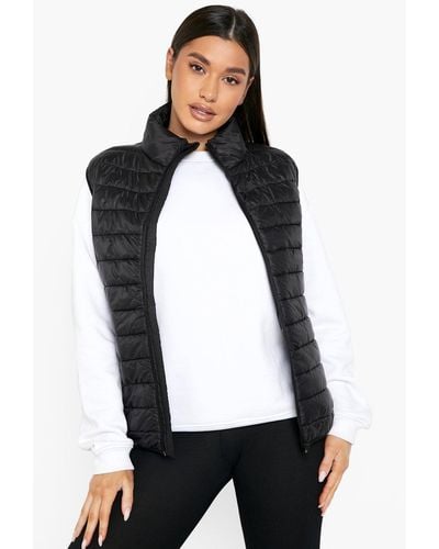 Boohoo Padded Woman Active Gilet - White