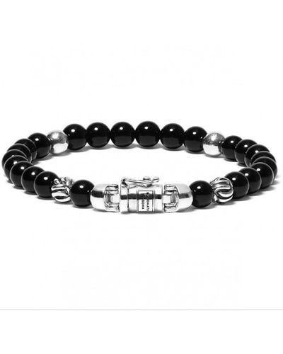 Buddha To Buddha 189on F Spirit Bead Mini Onyx Fashion Bracelet - 001j011891506 - Black
