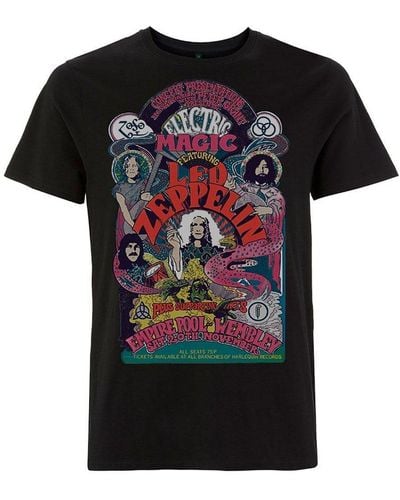 Led Zeppelin Full Colour Electric Magic T-shirt - Black