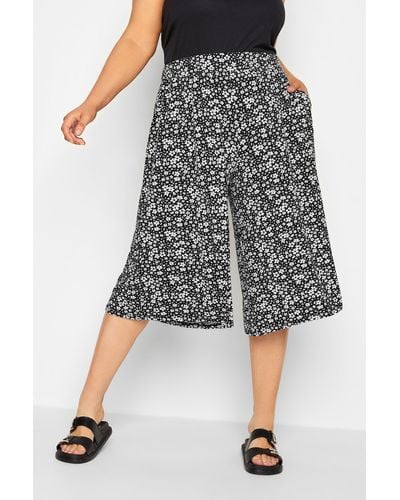 Yours Culotte Shorts - Black
