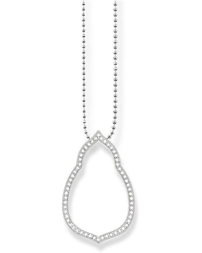 THOMAS SABO Jewellery Glam & Soul Sterling Silver Necklace - Ke1379-051-14-l60v - White