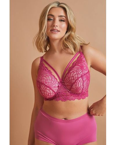 Yours Padded Bra - Pink