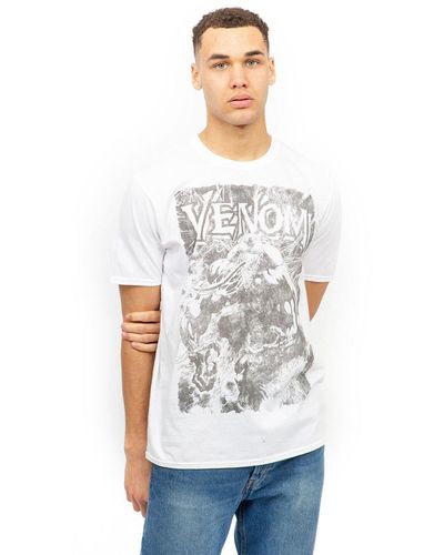 Marvel Venom Web Cotton T-shirt - White