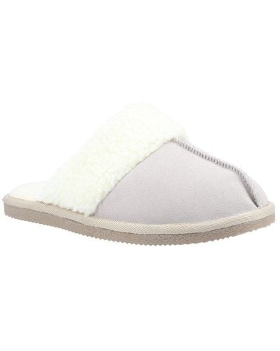 Hush Puppies 'arianna' Suede Mule Slippers - White