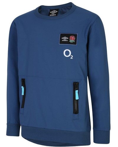 Umbro England Woven Sweatshirt - Blue