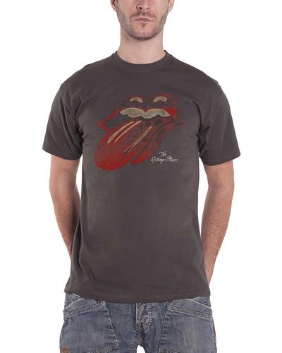 The Rolling Stones Vintage Tongue T Shirt - Grey