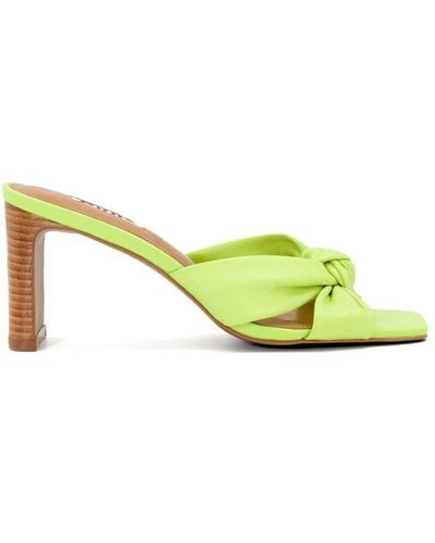 Dune 'maize' Leather Sandals - Yellow