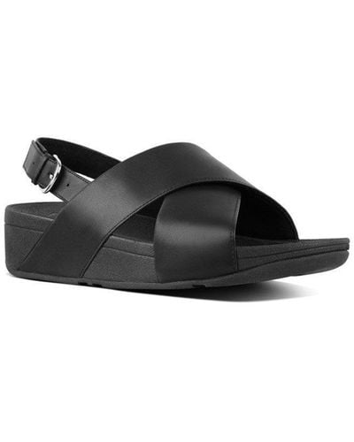 Fitflop 'lulu' Leather Sandals - Black