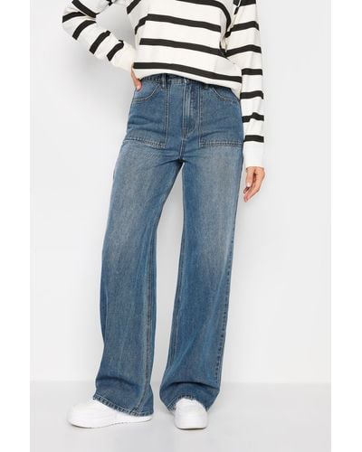 Long Tall Sally Tall High Waisted Jeans - Blue