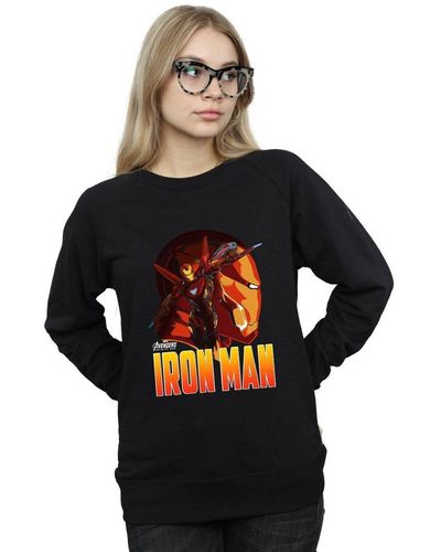Marvel Avengers Infinity War Iron Man Character Sweatshirt - Black
