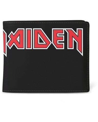 Rocksax Iron Maiden Wallet - Logo Wrap - Red