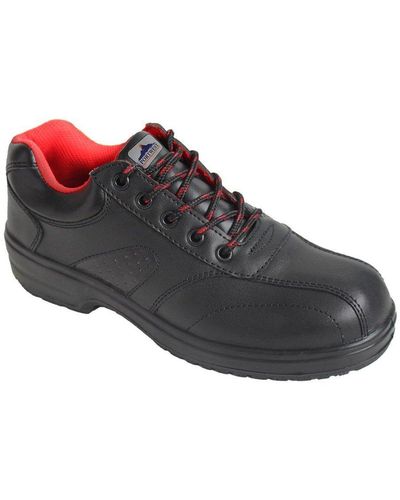 Portwest Steelite Leather Safety Shoes - Black