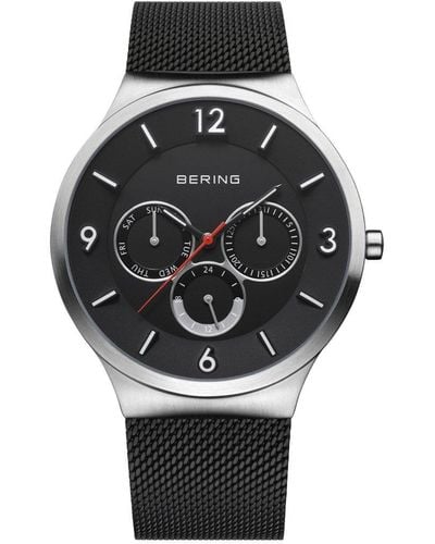 Bering Classic Stainless Steel Classic Analogue Quartz Watch - 33441-102 - Black