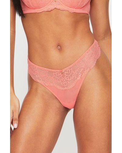 Ann Summers Sexy Lace Planet Thong - Orange
