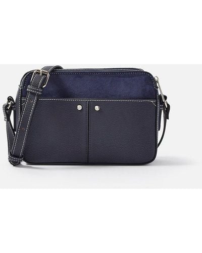Accessorize 'charlotte' Cross-body Bag - Blue