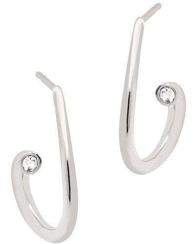 Pure Luxuries Gift Packaged 'fabiana' Sterling Silver Earrings - White