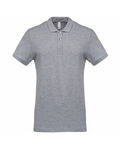 Kariban Pique Polo Shirt - Grey