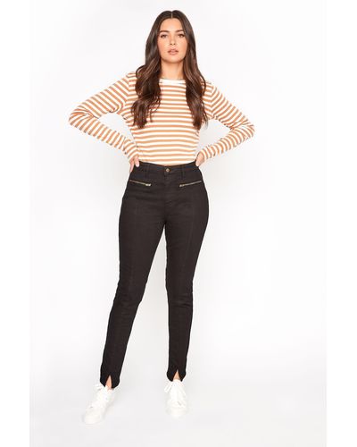 Long Tall Sally Tall Super Skinny Seam Front Jeans - Black