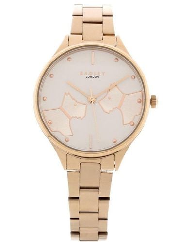 Radley Plated Stainless Steel Fashion Analogue Quartz Watch - Ry4514 - White