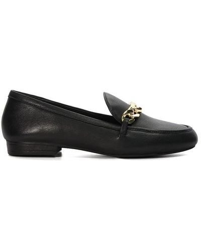 Dune 'gaiia' Leather Loafers - Black