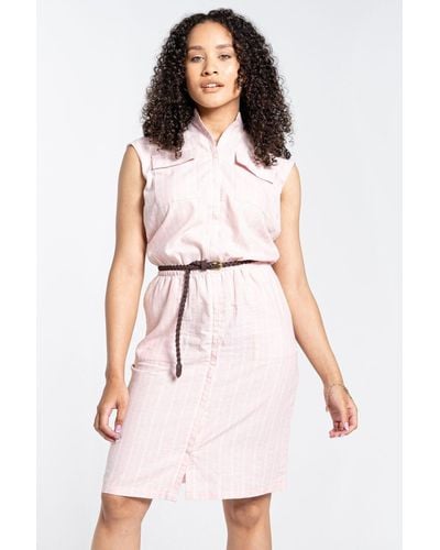 Craghoppers Linen-blend 'nosibotanical Nicolet' Regular Fit Dress - Pink