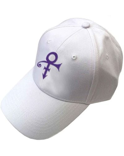 Prince Purple Symbol Baseball Cap - White