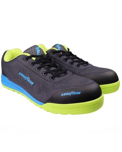 Goodyear Metal Free S1p Sra Puncture Resistant Work Trainers - Blue
