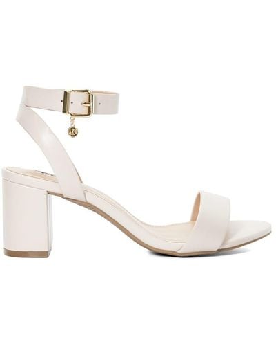 Dune Wide Fit 'memee' Sandals - White