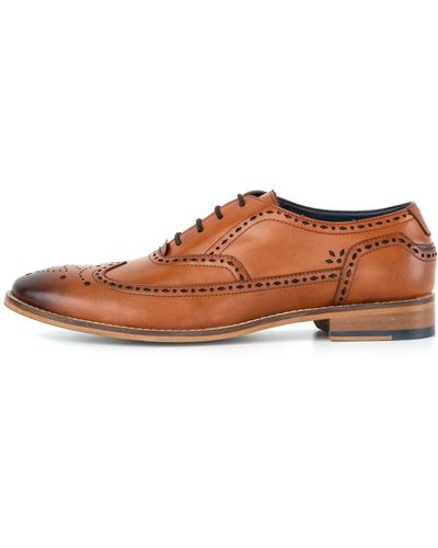 Goodwin Smith Leather Oxford Brogue Shoe - Brown