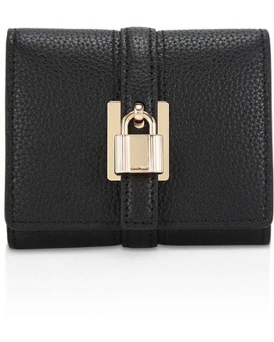 Carvela Kurt Geiger 'henley Lock Bifold Wallet' Leather Bag - Black