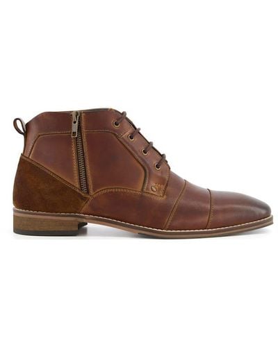 Dune 'capitol' Leather Casual Boots - Brown